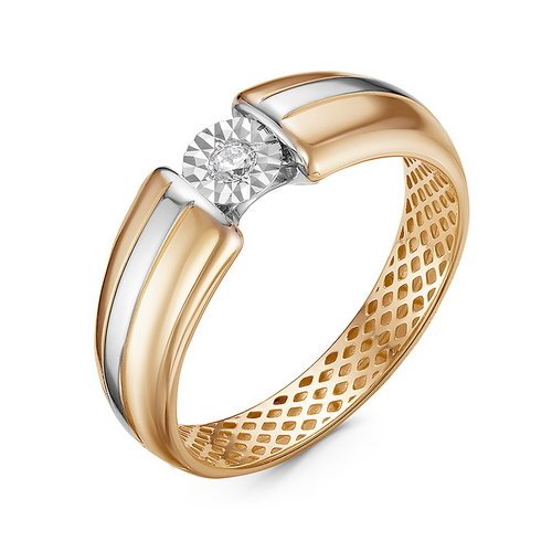 Кольцо, золото, бриллиант, ди110014